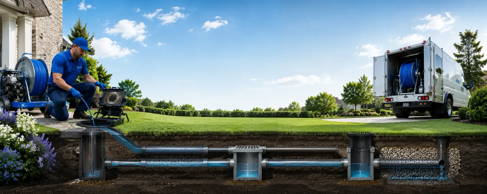 Outdoor drain cleaning information for Newbury, MA